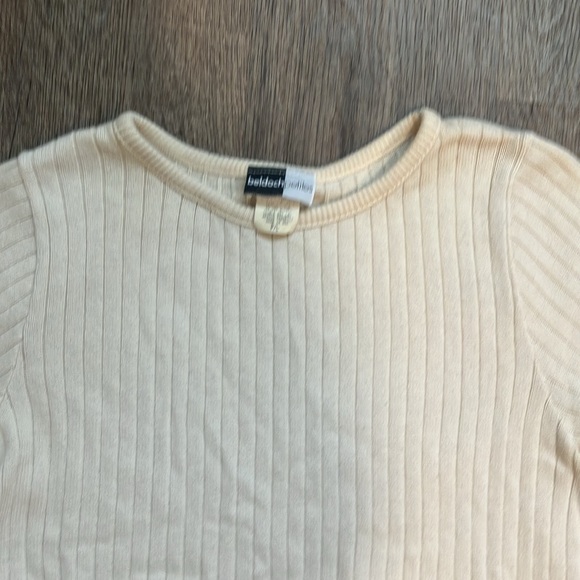 Cream Ribbed Knit Top - Picture 6 of 16